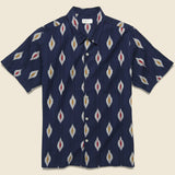 Road Shirt - Indigo Ikat - Universal Works - STAG Provisions - Tops - S/S Woven - Other Pattern