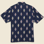 Road Shirt - Indigo Ikat - Universal Works - STAG Provisions - Tops - S/S Woven - Other Pattern