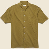 Road Shirt - Khaki Jacquard - Universal Works - STAG Provisions - Tops - S/S Woven - Other Pattern