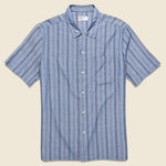 Road Shirt - Blue Cesar Stripe - Universal Works - STAG Provisions - Tops - S/S Woven - Stripe