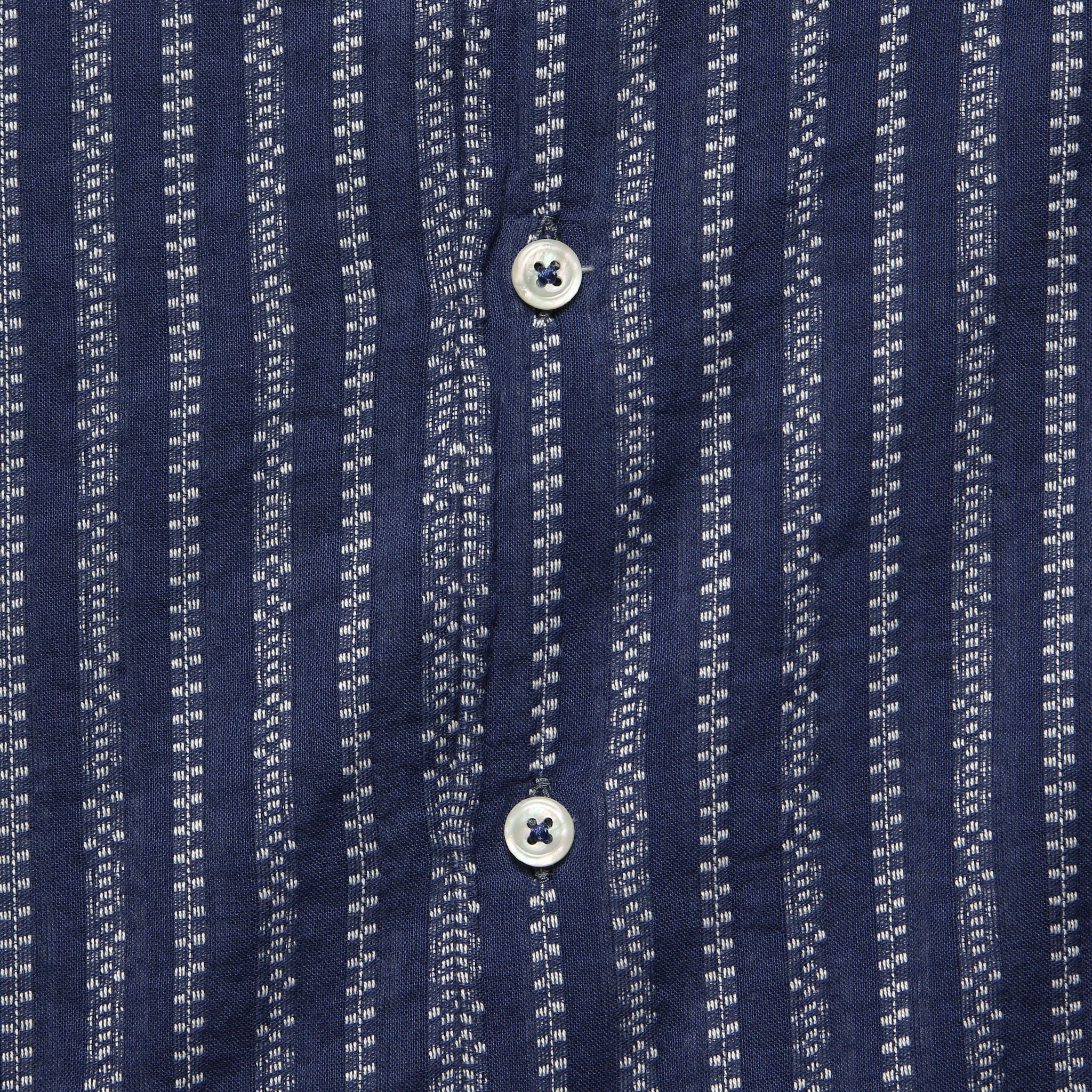 Road Shirt - Navy Hendrix Stripe - Universal Works - STAG Provisions - Tops - S/S Woven - Stripe