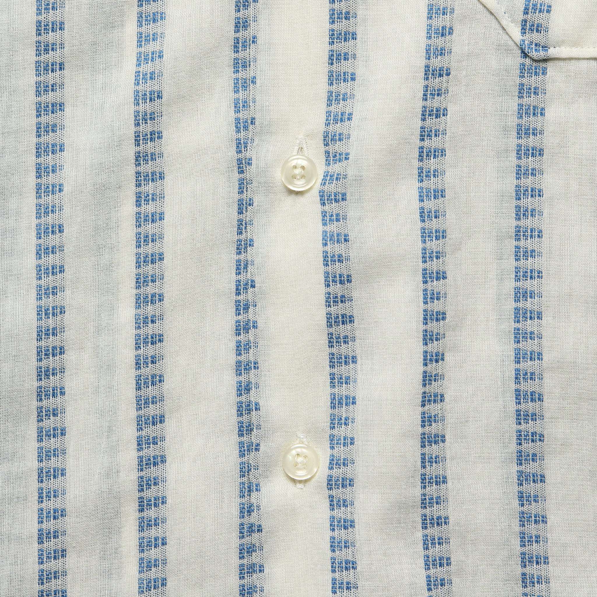 Road Shirt - White Hendrix Stripe - Universal Works - STAG Provisions - Tops - S/S Woven - Stripe