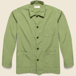 Bakers Poplin Overshirt - Olive - Universal Works - STAG Provisions - Outerwear - Shirt Jacket