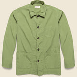 Bakers Poplin Overshirt - Olive - Universal Works - STAG Provisions - Outerwear - Shirt Jacket