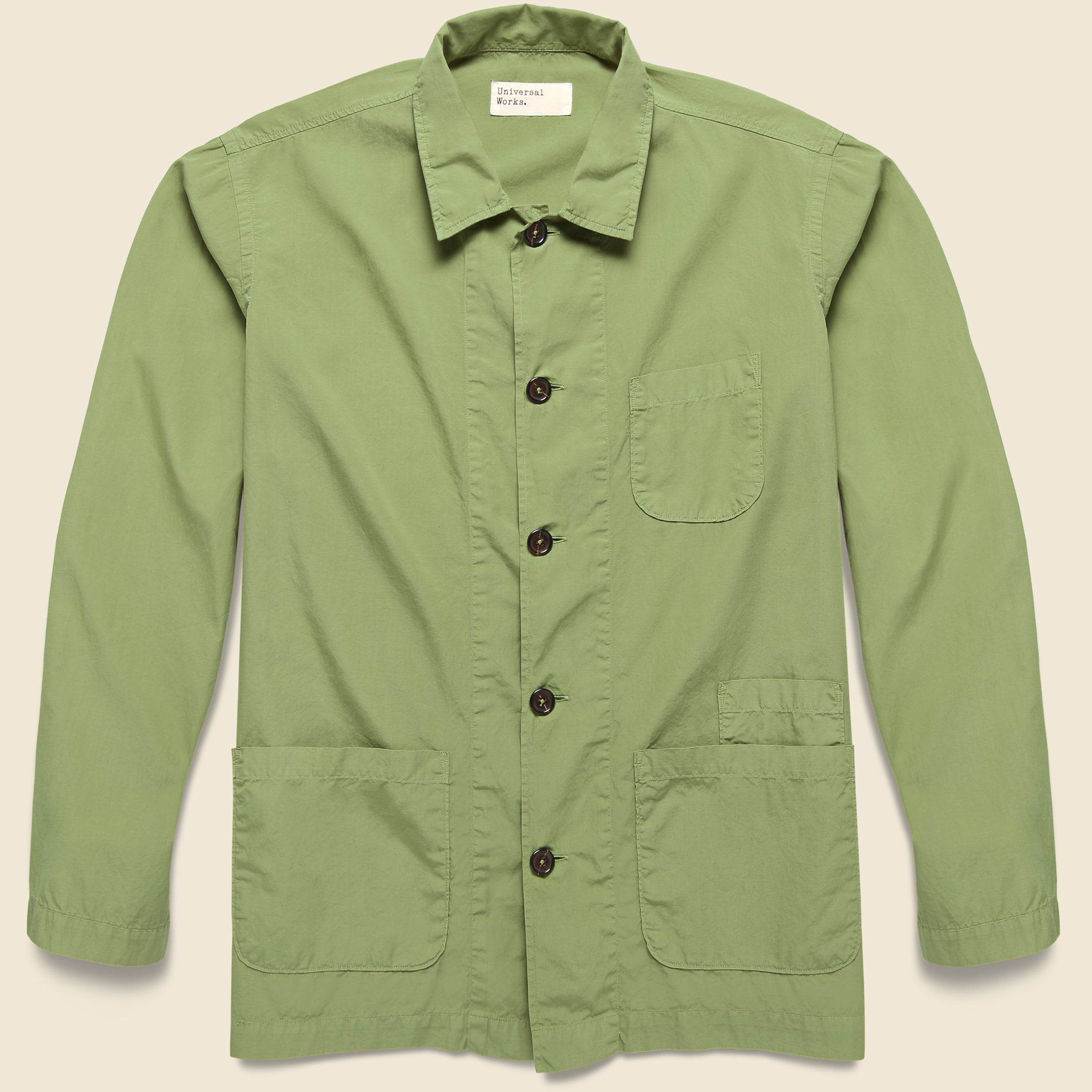 Bakers Poplin Overshirt - Olive - Universal Works - STAG Provisions - Outerwear - Shirt Jacket