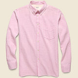 Everyday Shirt - Pink Gingham Seersucker - Universal Works - STAG Provisions - Tops - L/S Woven - Plaid