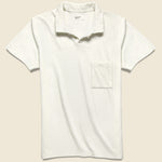 Terry Fleece Vacation Polo - Ecru - Universal Works - STAG Provisions - Tops - S/S Knit
