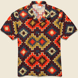 Road Shirt - Brown Santa Fe Poplin - Universal Works - STAG Provisions - Tops - S/S Woven - Other Pattern