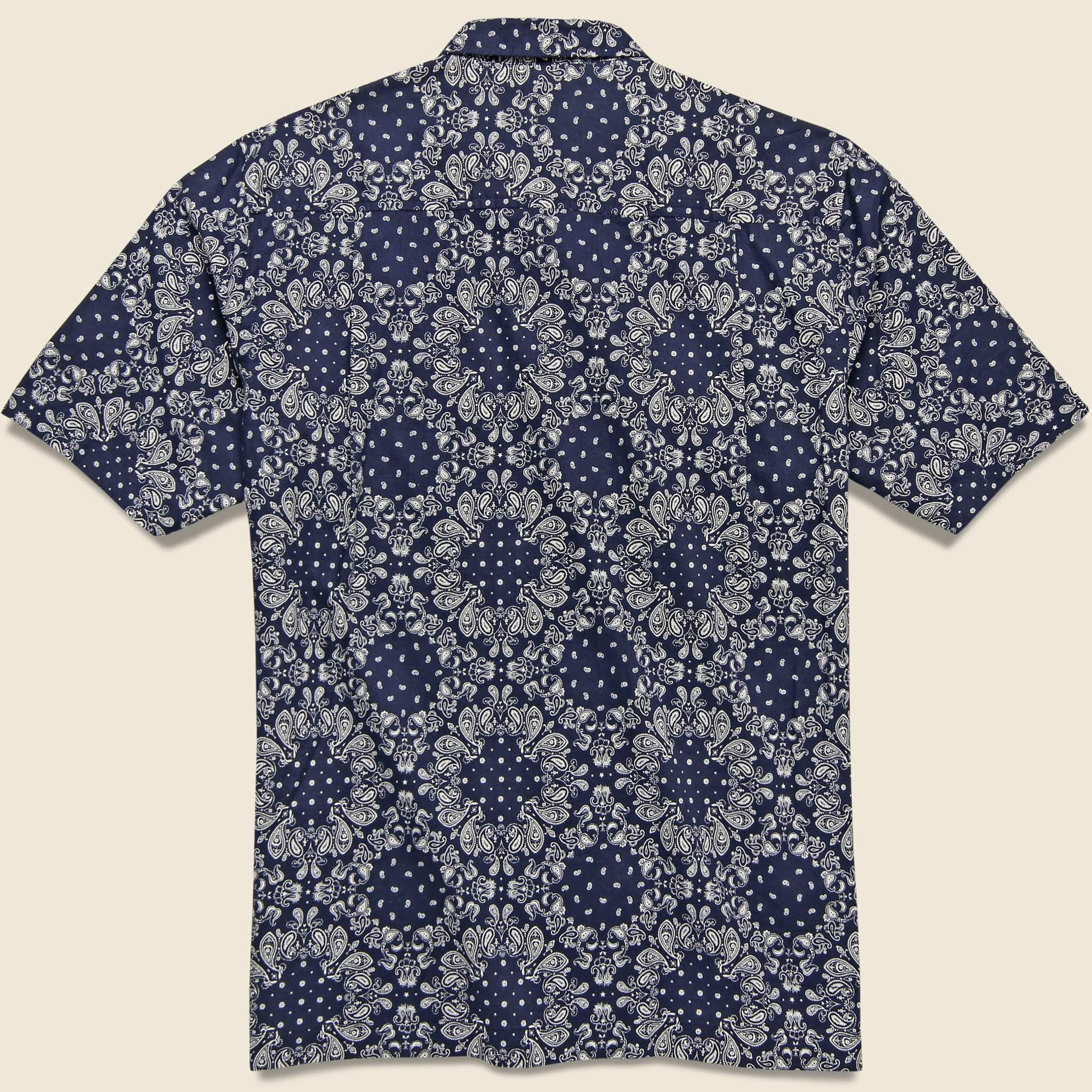 Utility Shirt - Navy Bandana - Universal Works - STAG Provisions - Tops - S/S Woven - Other Pattern