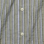 Road Shirt - Olive Elton 2 Stripe - Universal Works - STAG Provisions - Tops - S/S Woven - Stripe