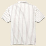 Road Shirt - White/Raisin Rancho Stripe - Universal Works - STAG Provisions - Tops - S/S Woven - Stripe