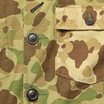 Patched Peacekeeper Camo Bakers Jacket - Olive/Sand - Universal Works - STAG Provisions - Outerwear - Coat / Jacket