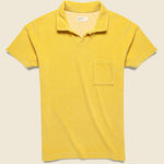Terry Fleece Vacation Polo - Gold - Universal Works - STAG Provisions - Tops - S/S Knit
