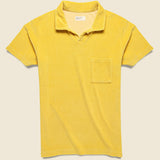 Terry Fleece Vacation Polo - Gold - Universal Works - STAG Provisions - Tops - S/S Knit