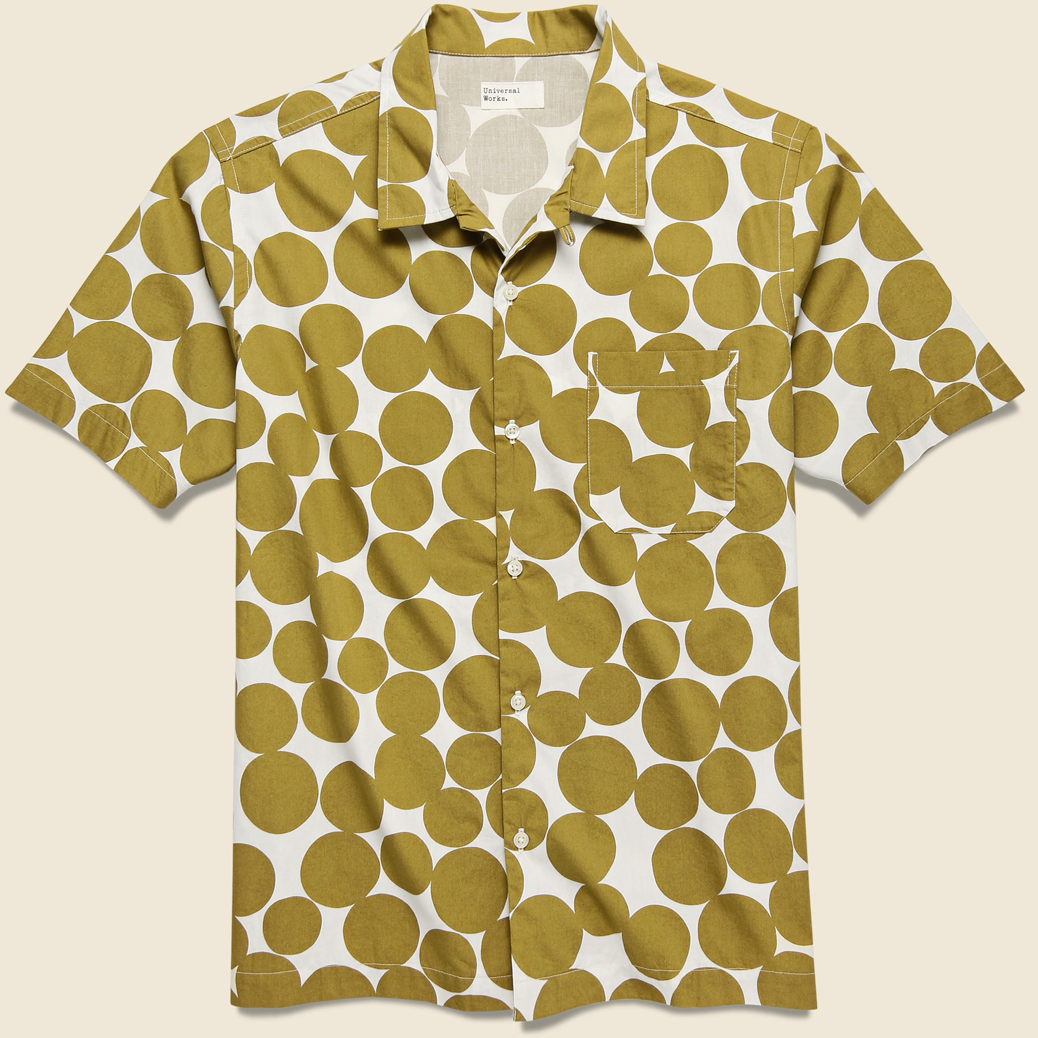 Dot Print Road Shirt - Gold - Universal Works - STAG Provisions - Tops - S/S Woven - Dot
