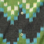 Zig Zag Ikat Road Shirt - Green - Universal Works - STAG Provisions - Tops - S/S Woven - Other Pattern