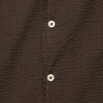 Bengal Seersucker Road Shirt - Brown - Universal Works - STAG Provisions - Tops - S/S Woven - Other Pattern