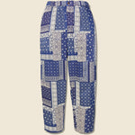 Bandana Pleated Track Pant - Indigo/Black - Universal Works - STAG Provisions - Pants - Twill