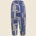 Bandana Pleated Track Pant - Indigo/Black - Universal Works - STAG Provisions - Pants - Twill