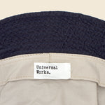 Merida Seersucker Bucket Hat - Navy - Universal Works - STAG Provisions - Accessories - Hats