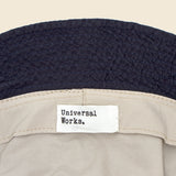 Merida Seersucker Bucket Hat - Navy - Universal Works - STAG Provisions - Accessories - Hats