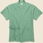 Short Sleeve Oxford Kyoto Shirt - Green - Universal Works - STAG Provisions - Tops - S/S Woven - Solid