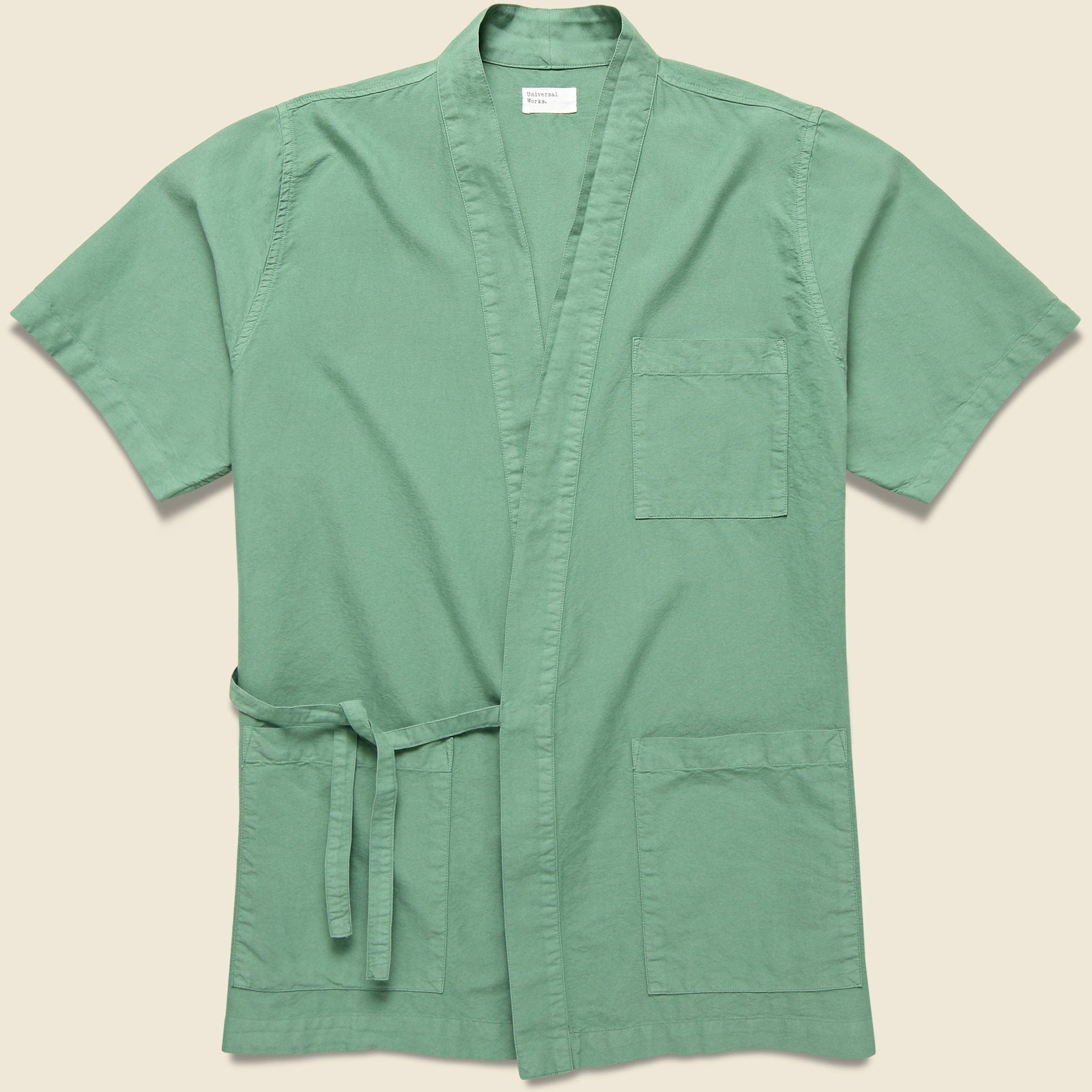 Short Sleeve Oxford Kyoto Shirt - Green - Universal Works - STAG Provisions - Tops - S/S Woven - Solid