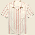Hendrix Stripe Big Pocket Shirt - Curry Red - Universal Works - STAG Provisions - Tops - S/S Woven - Stripe