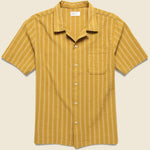 Maui Stripe Camp Shirt - Mustard - Universal Works - STAG Provisions - Tops - S/S Woven - Stripe