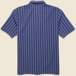 Maui Stripe Camp Shirt - Navy - Universal Works - STAG Provisions - Tops - S/S Woven - Stripe