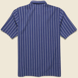 Maui Stripe Camp Shirt - Navy - Universal Works - STAG Provisions - Tops - S/S Woven - Stripe
