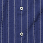 Maui Stripe Camp Shirt - Navy - Universal Works - STAG Provisions - Tops - S/S Woven - Stripe