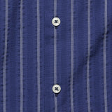 Maui Stripe Camp Shirt - Navy - Universal Works - STAG Provisions - Tops - S/S Woven - Stripe