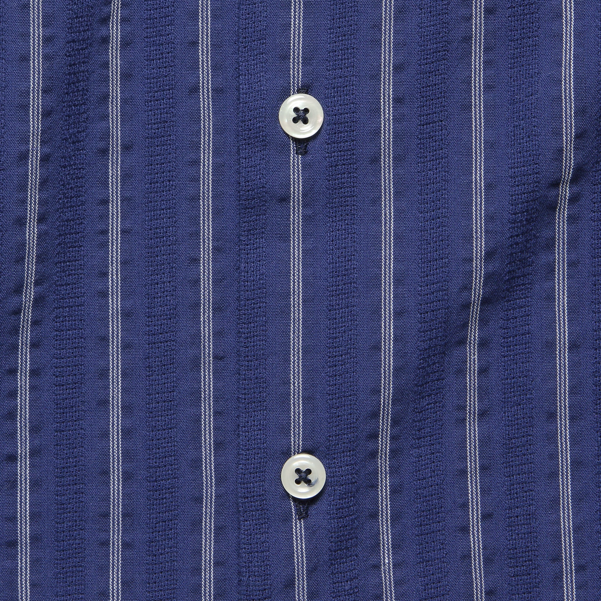 Maui Stripe Camp Shirt - Navy - Universal Works - STAG Provisions - Tops - S/S Woven - Stripe
