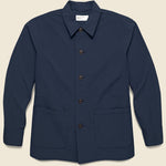 Seersucker Travail Shirt - Navy - Universal Works - STAG Provisions - Outerwear - Shirt Jacket