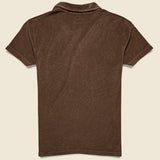 Terry Fleece Vacation Polo - Brown - Universal Works - STAG Provisions - Tops - S/S Knit