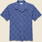 Dot Print Road Shirt - Blue - Universal Works - STAG Provisions - Tops - S/S Woven - Dot
