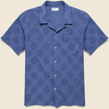 Dot Print Road Shirt - Blue - Universal Works - STAG Provisions - Tops - S/S Woven - Dot