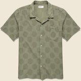 Dot Print Road Shirt - Olive - Universal Works - STAG Provisions - Tops - S/S Woven - Dot