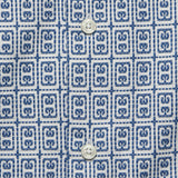 Porto Cotton Camp Shirt - White/Blue - Universal Works - STAG Provisions - Tops - S/S Woven - Other Pattern