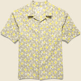 Takihyo Print Road Shirt - Yellow - Universal Works - STAG Provisions - Tops - S/S Woven - Other Pattern