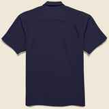 Seersucker Camp Shirt - Navy - Universal Works - STAG Provisions - Tops - S/S Woven - Seersucker