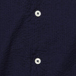 Seersucker Camp Shirt - Navy - Universal Works - STAG Provisions - Tops - S/S Woven - Seersucker