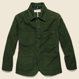 Bakers Jacket - Olive Moleskin - Universal Works - STAG Provisions - Outerwear - Coat / Jacket