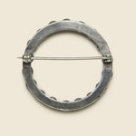 Petit Point Circle Pin - Sterling Silver - Vintage - STAG Provisions - One & Done - Accessories & Jewelry