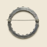 Petit Point Circle Pin - Sterling Silver - Vintage - STAG Provisions - One & Done - Accessories & Jewelry