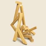 Wooden Geometric Sculpture - Vintage - STAG Provisions - One & Done - Art