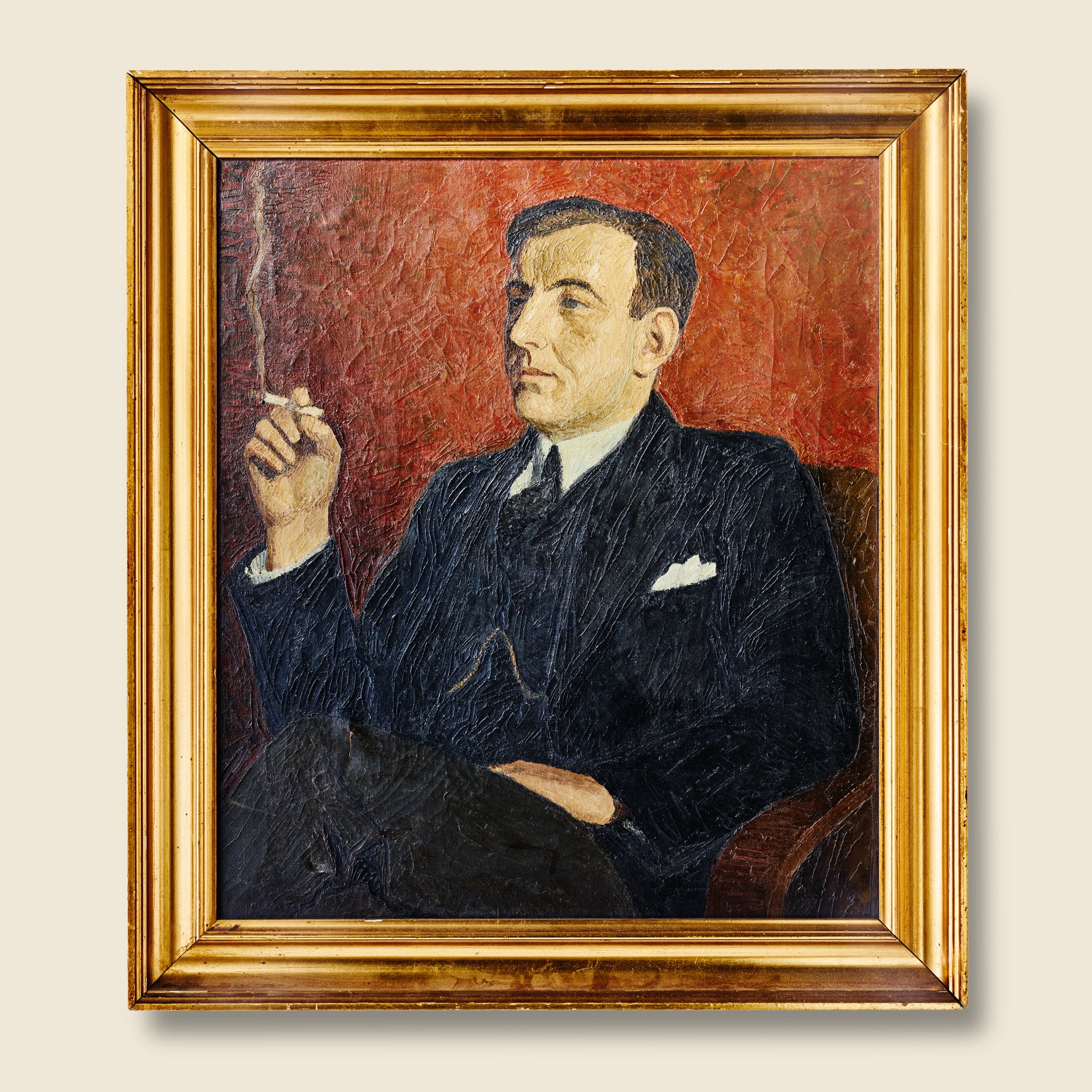 1930s Man With Cigarette - Vintage - STAG Provisions - One & Done - Art