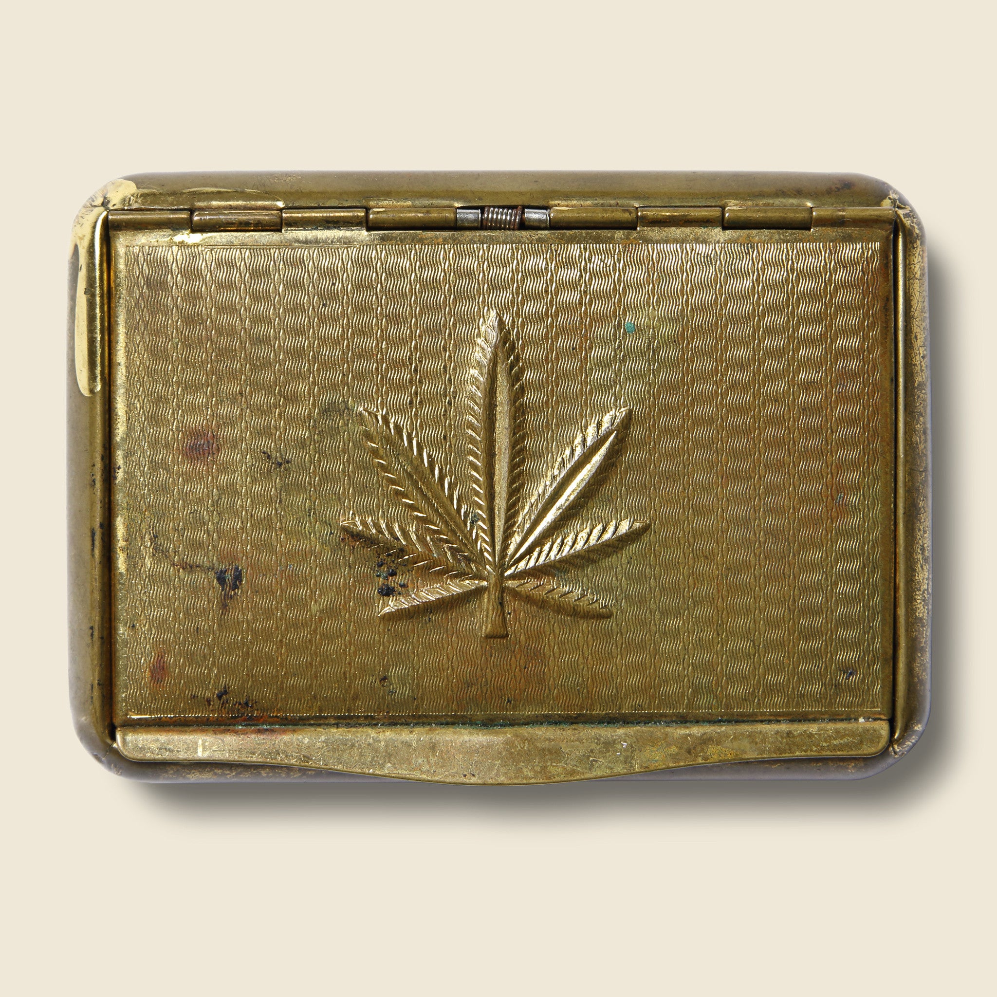 Brass Weed Box - Vintage - STAG Provisions - One & Done - Barware & Smoking