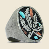 1970s Turquoise & Coral Weed Ring - Vintage - STAG Provisions - One & Done - Accessories & Jewelry